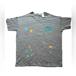Aerie Oversized Distressed Graphic Tee- XS